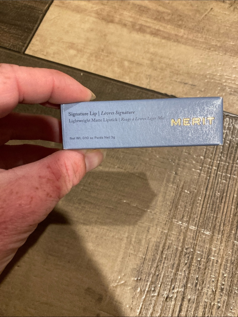 MERIT Signature Lip Lightweight Matte Lipstick — Blue Shade